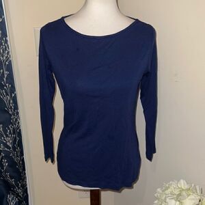 Vineyard Vines Solid Navy Long Sleeves Tee sz M Medium